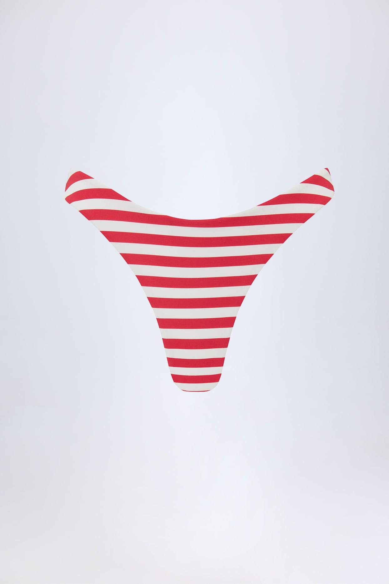 Cheeky Bikini Bottoms in Cherry Red Product Image
