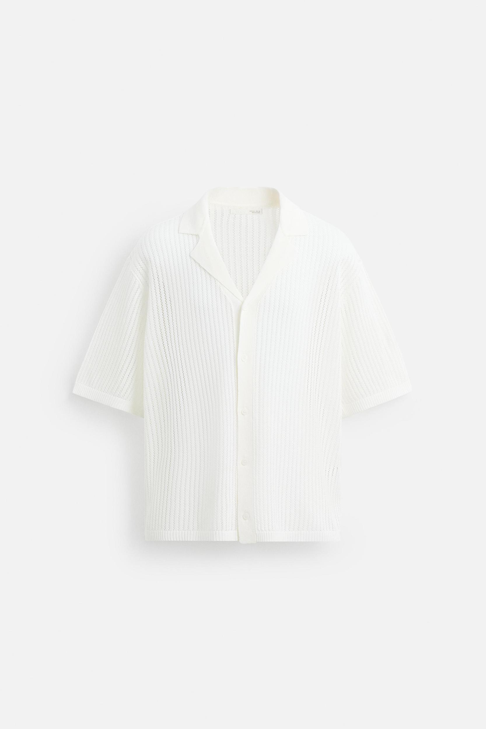 LACE KNIT SHIRT Product Image