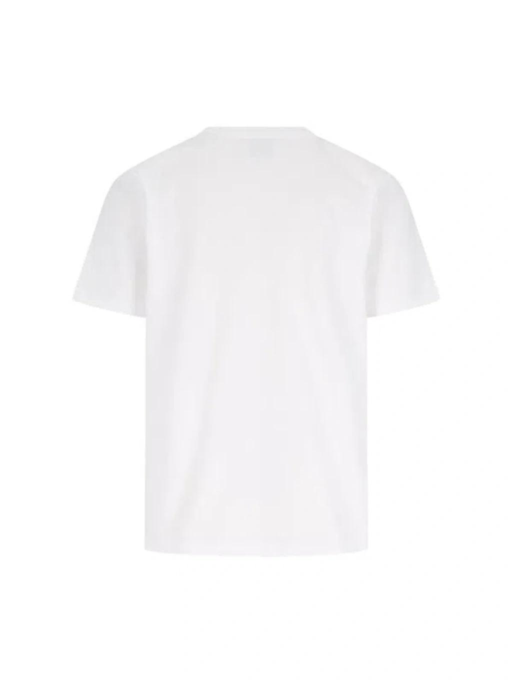 CASABLANCA Cotton Crew Neck T-shirt With Graphic Print In White Product Image