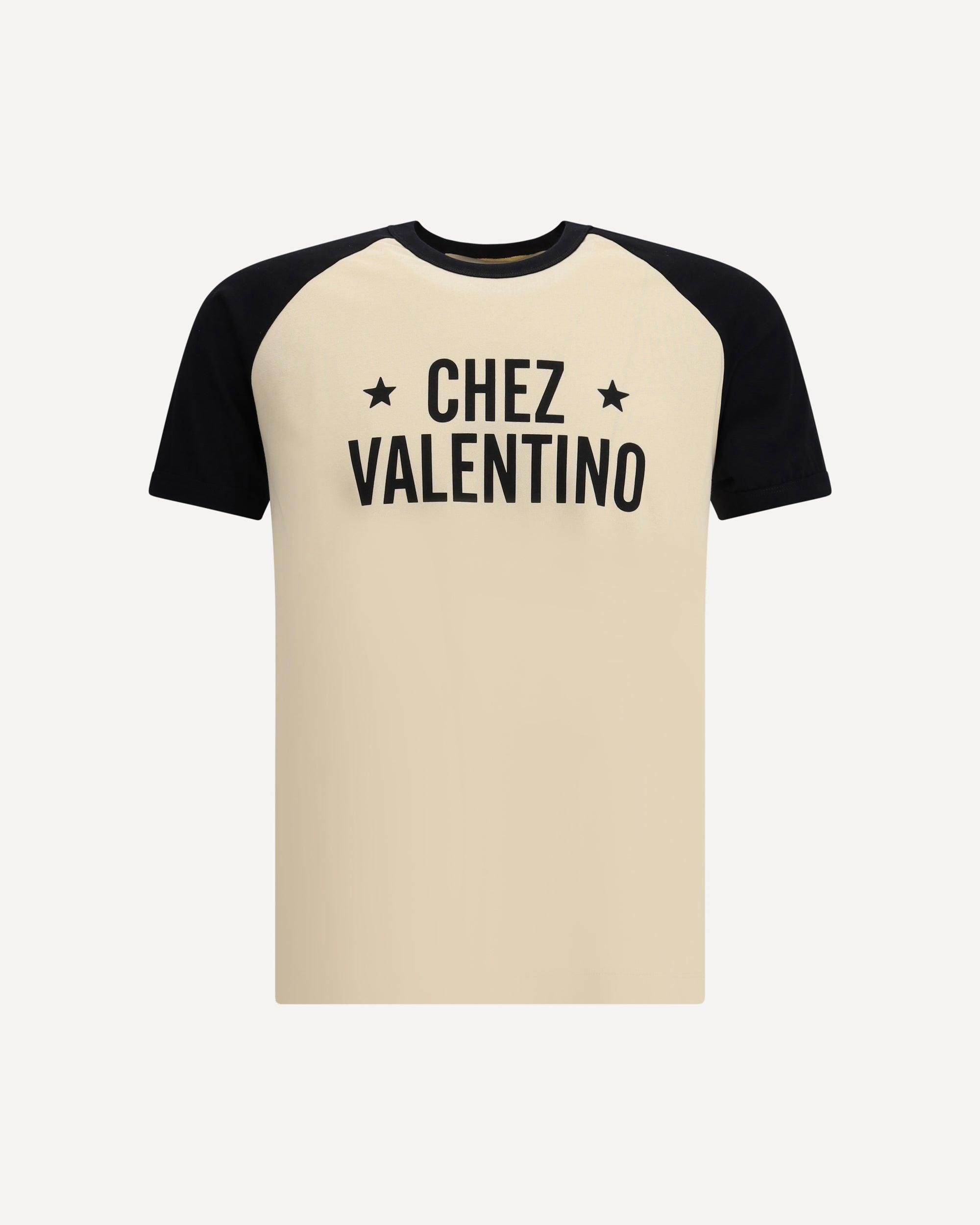 VALENTINO Chez Logo T-shirt In Neutral Product Image