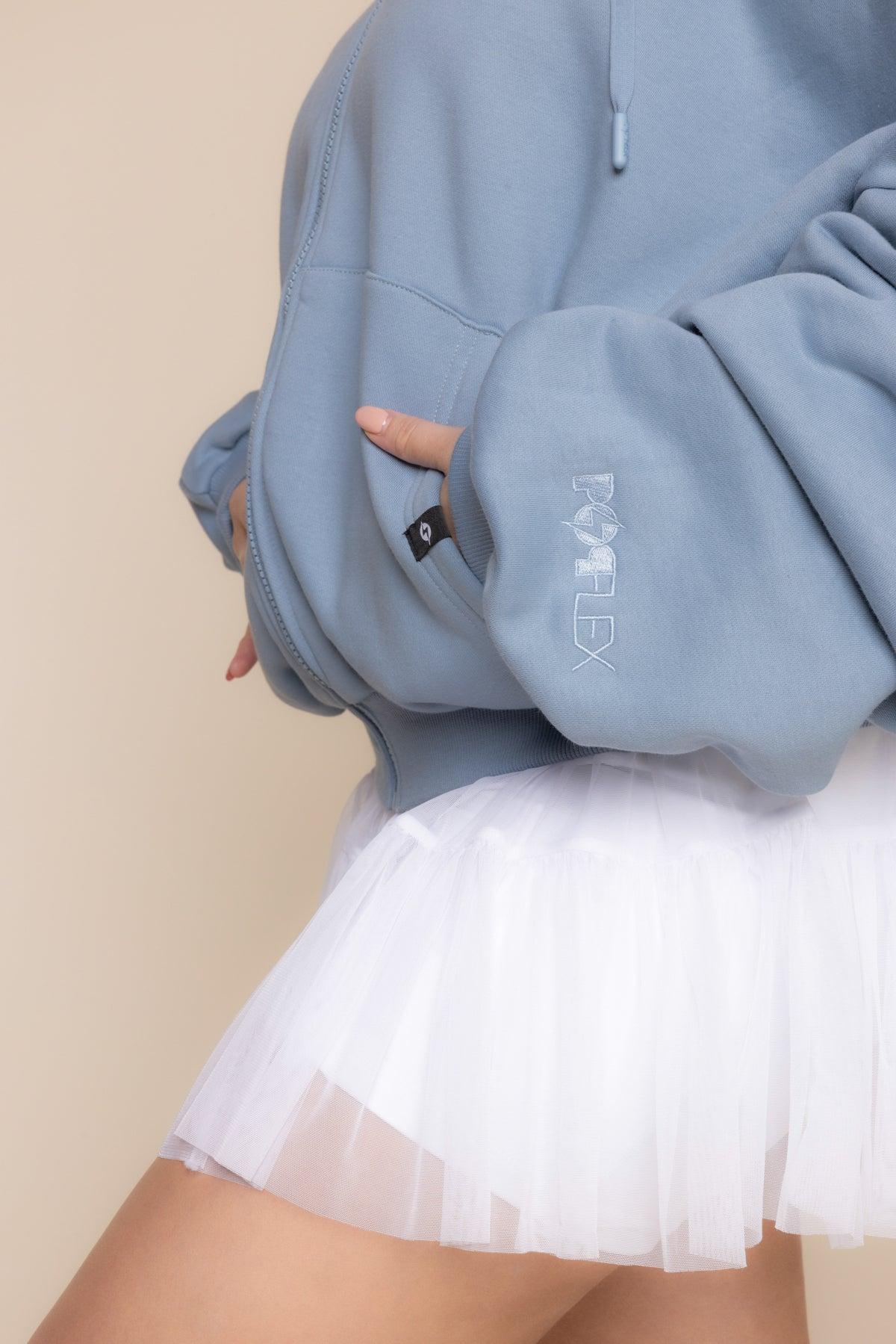 Zip Cloud Hoodie - Blue Storm Product Image