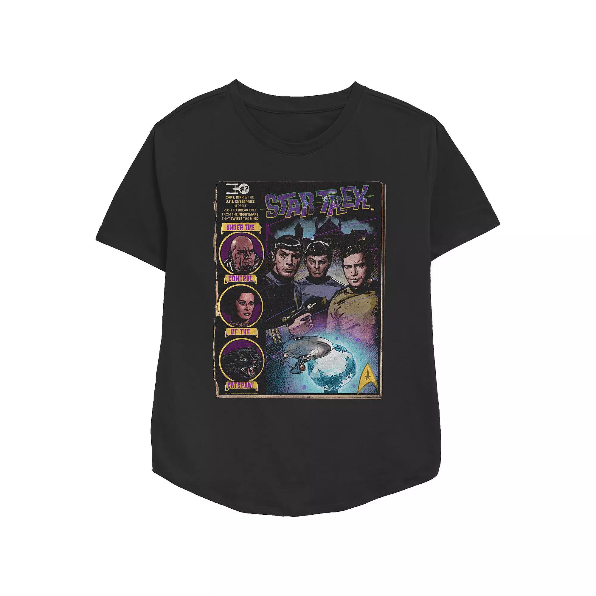Women's Star Trek Comic Book Poster Graphic Tee,  Product Image