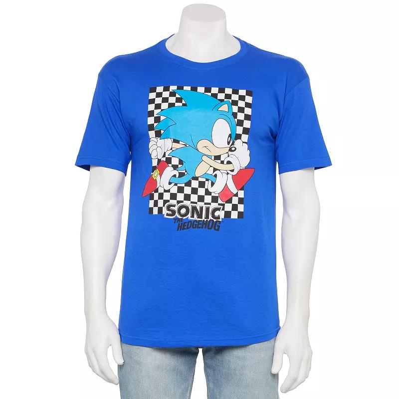 Men's Bioworld Sonic Classic Checker Run Graphic Tee,  Product Image