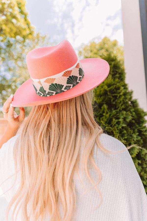 Forgotten Love Wool Fedora In Blush Product Image