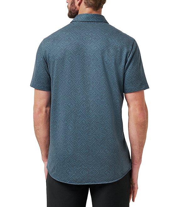 TravisMathew Performance Stretch Featherweight Night Short Sleeve Woven Shirt Product Image