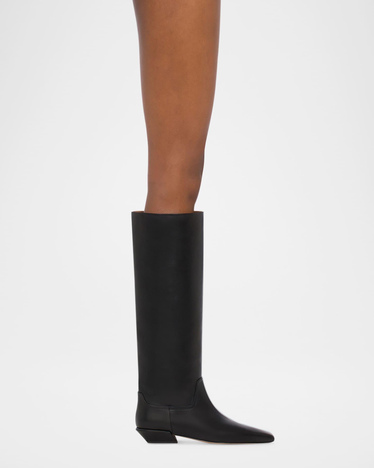 Bettina Leather Knee-High Boots Product Image