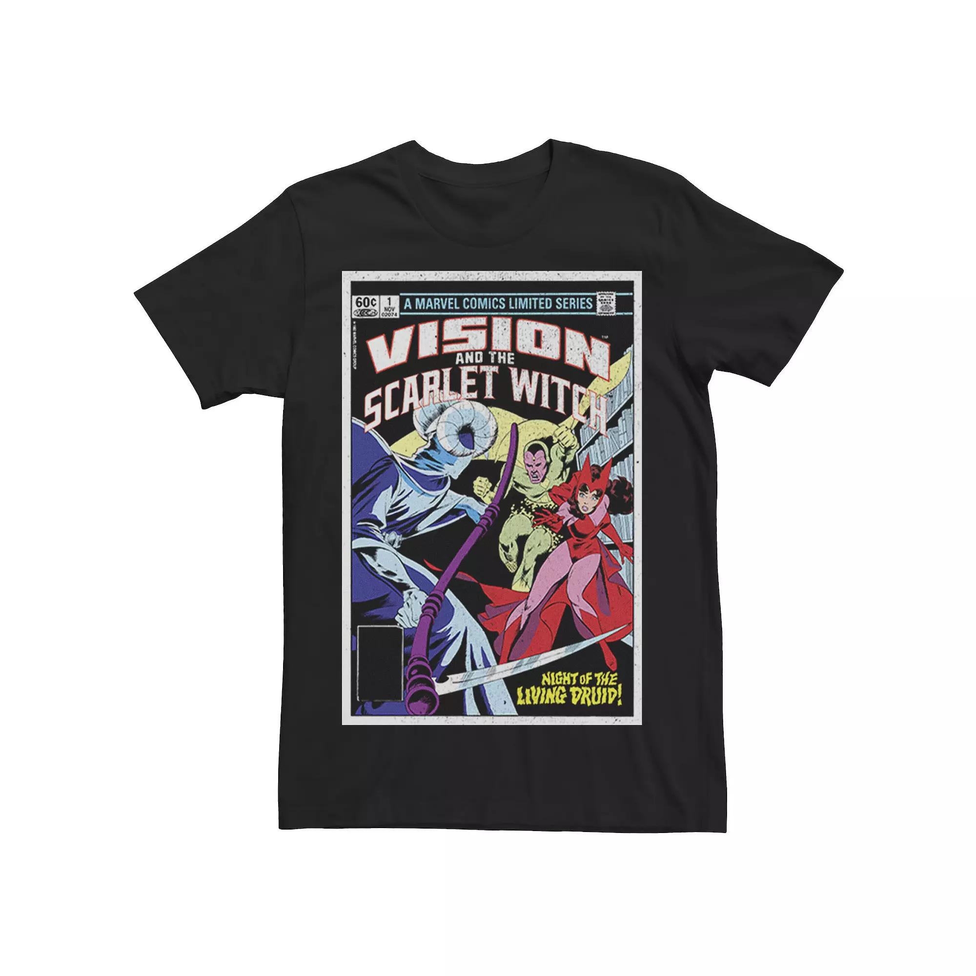 Men's Marvel Vision And The Scarlet Witch Night Of The Living Druid Tee,  Product Image