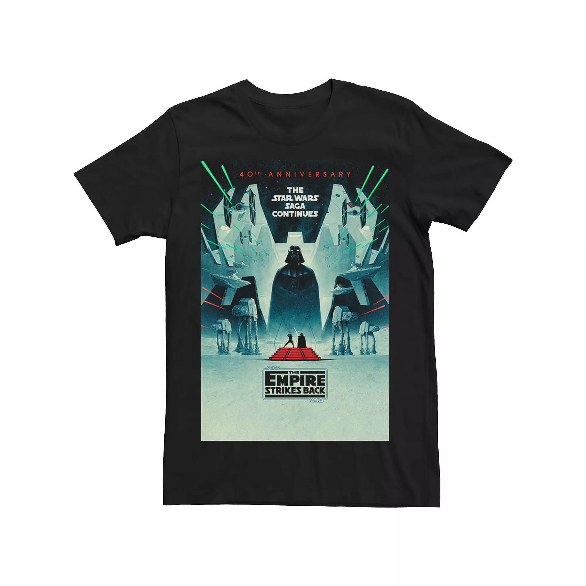 Men Star Wars: The Empire Strikes Back 40th The Saga Continues Tee, Men's,  Product Image