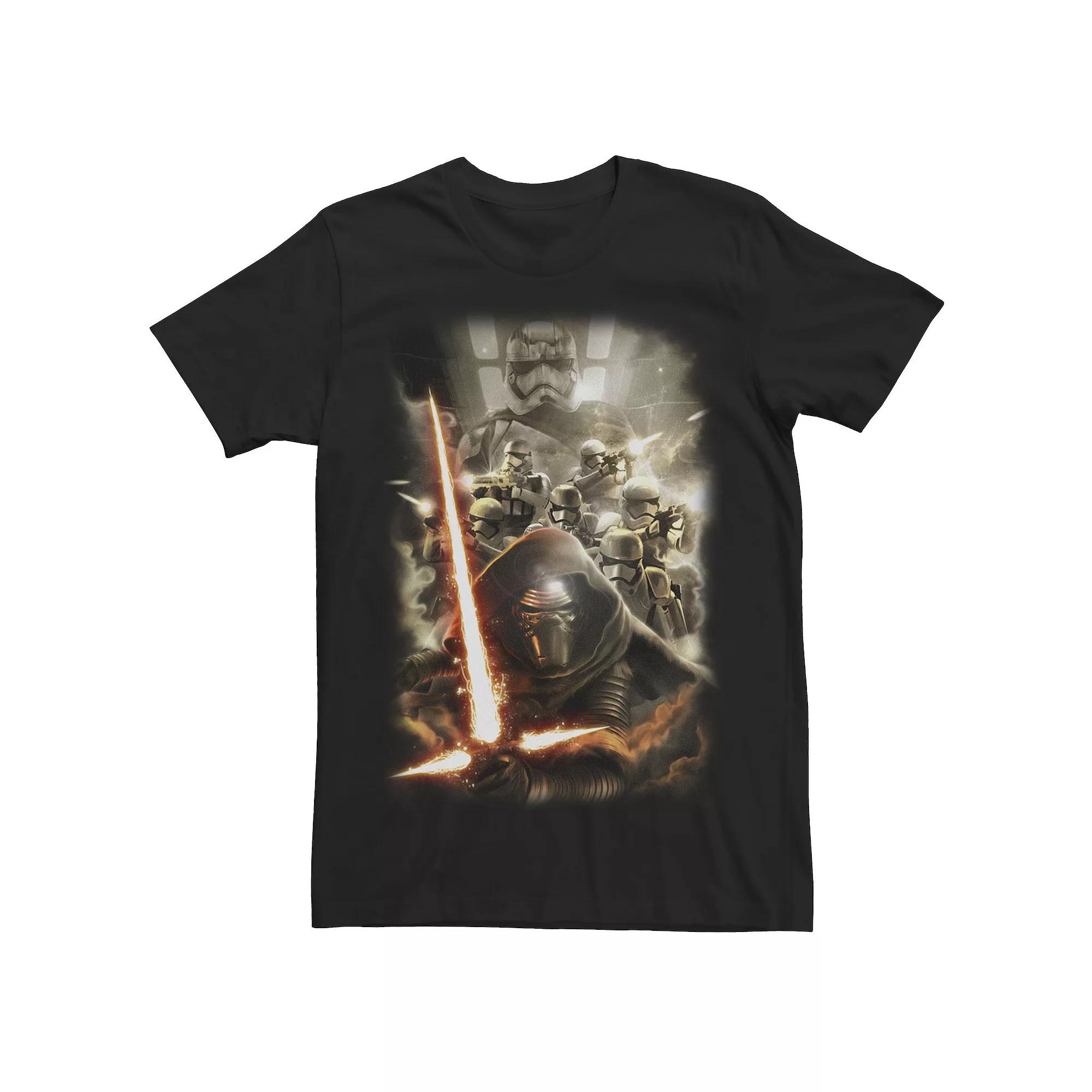 Men's Star Wars The Force Awakens Kylo Ren Stormtrooper Portrait Tee,  Product Image