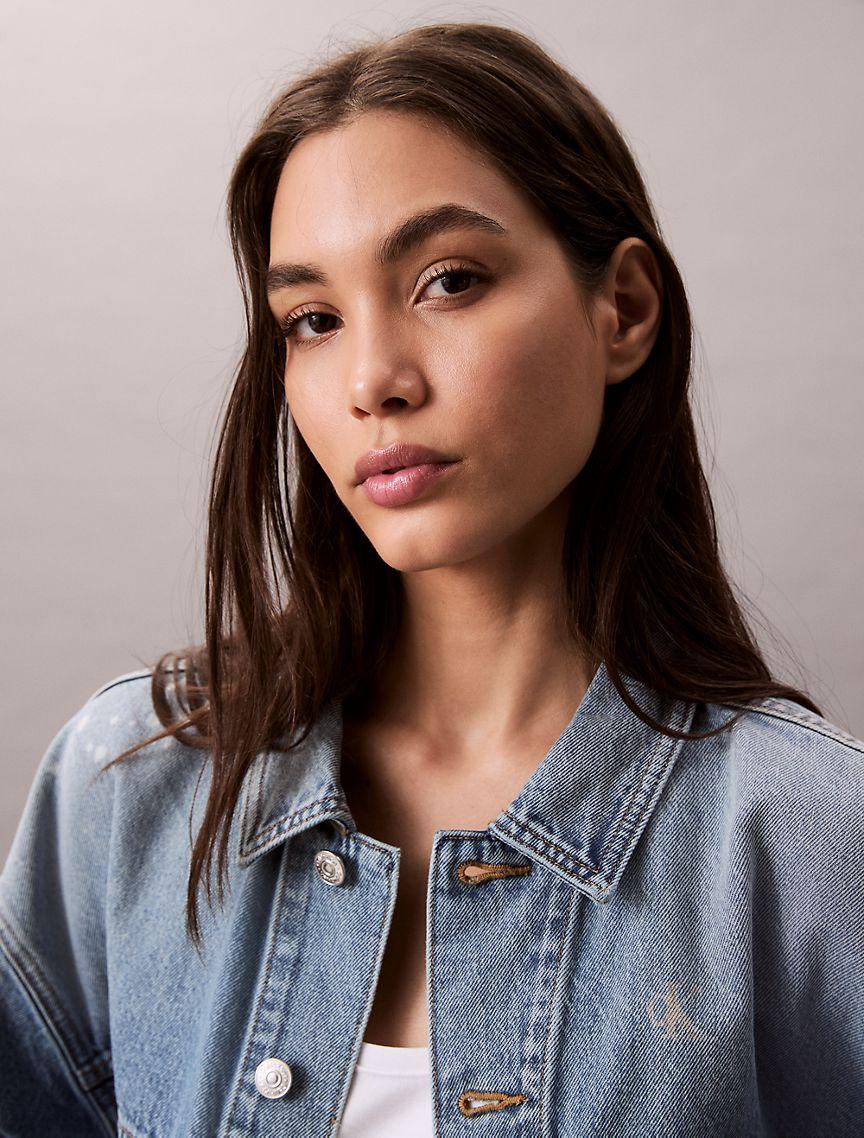 Distressed Denim Jacket Product Image