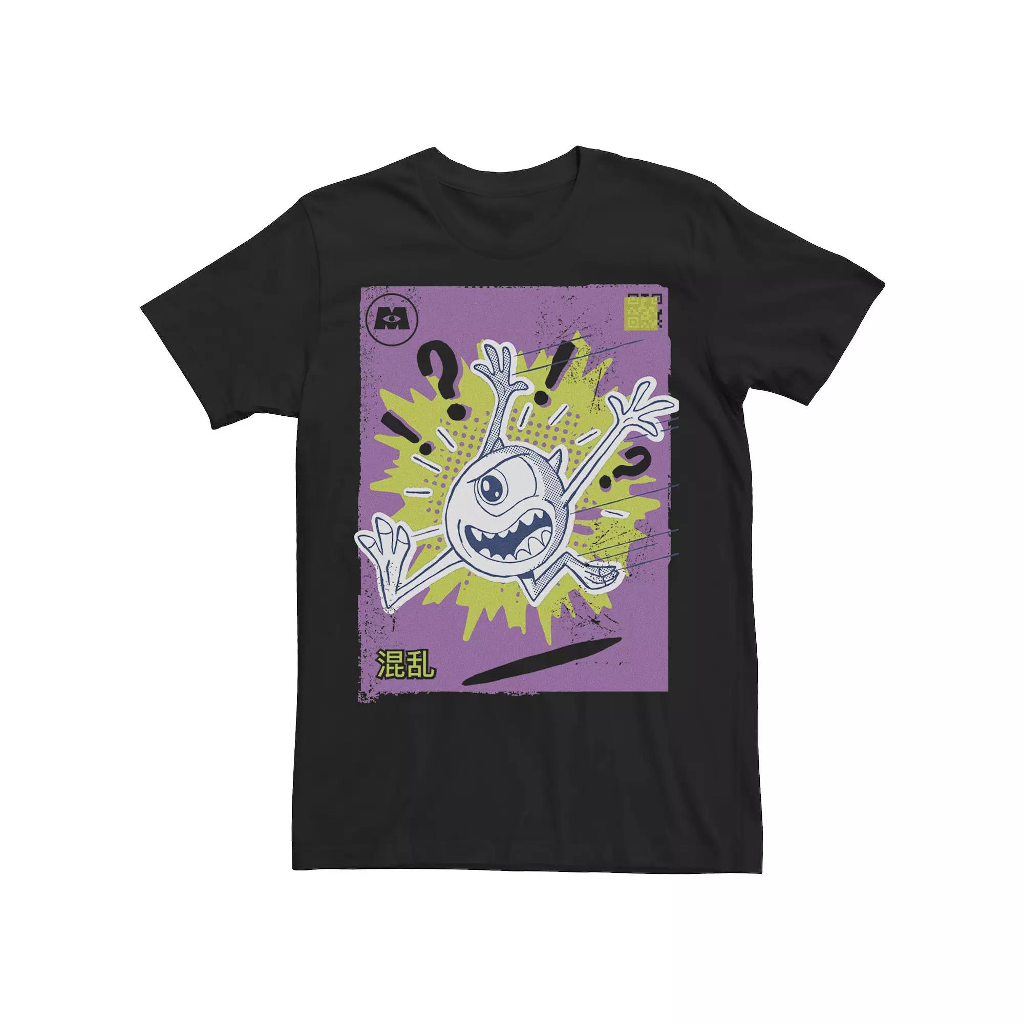 Disney / Pixar's Monsters, Inc. Mike Men's Kanji Poster Tee, Size: XL, Black Product Image