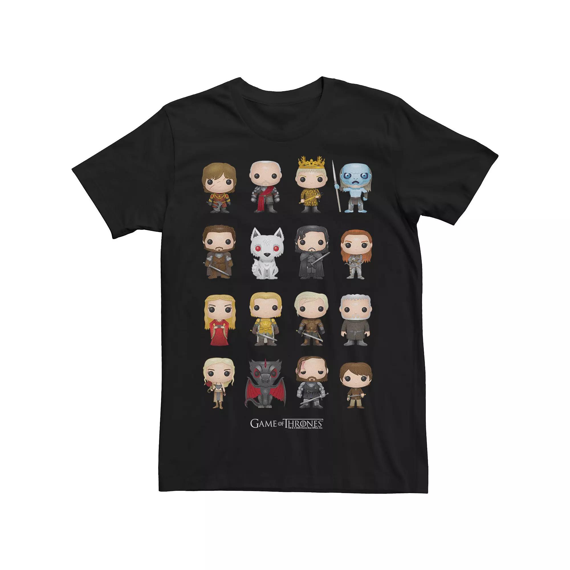 Men's Game Of Thrones Group Shot Pop Art Figures Tee,  Product Image