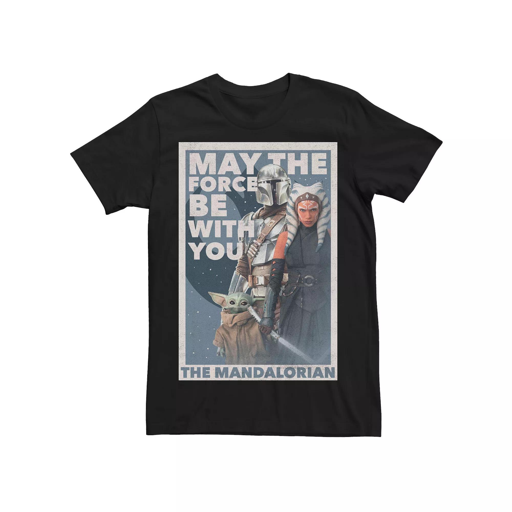Men's Star Wars: The Mandalorian Ahsoka May The Force Poster R13 Tee,  Product Image