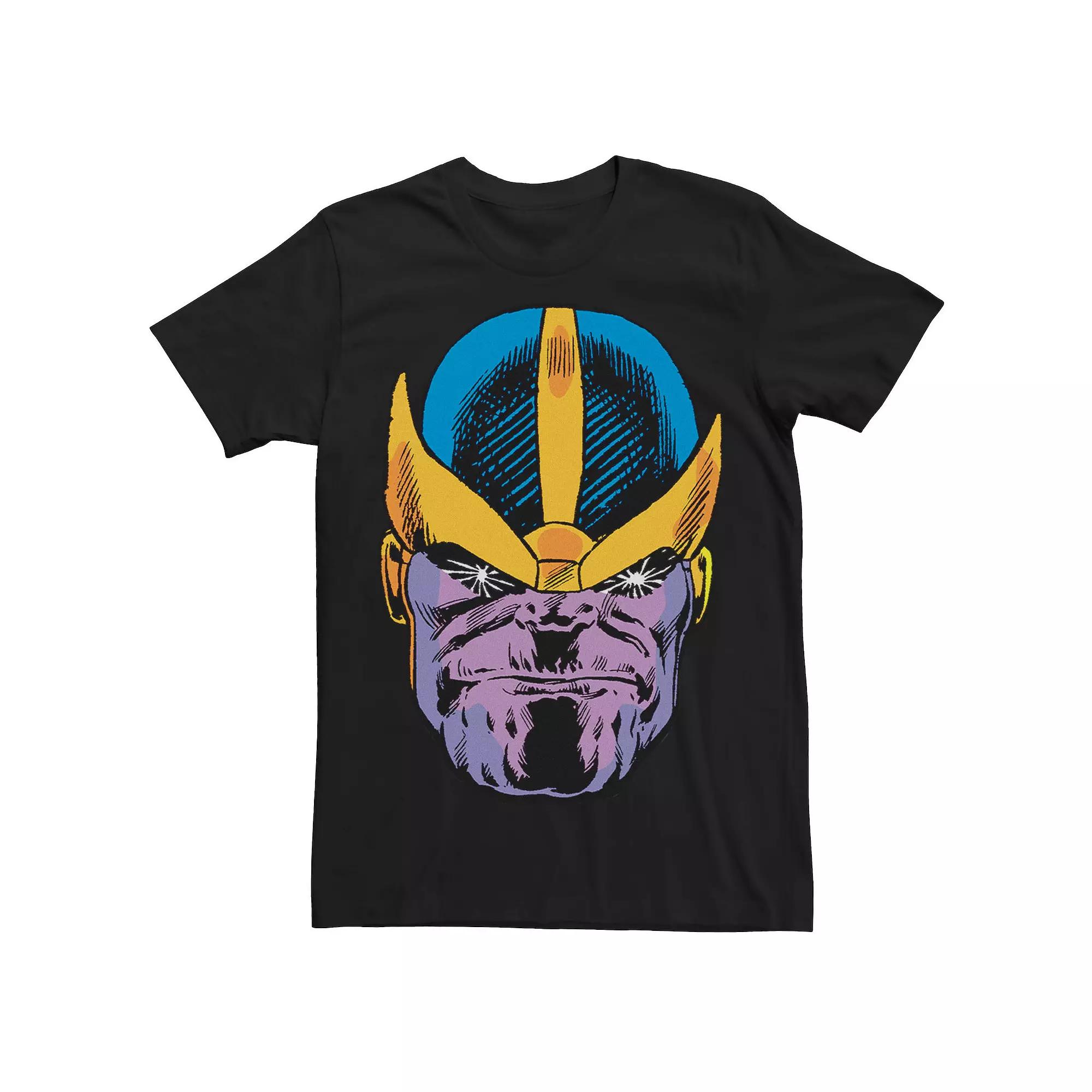 Men's Marvel Avengers Thanos Stare Big Face Tee, Size: Large, Black Product Image