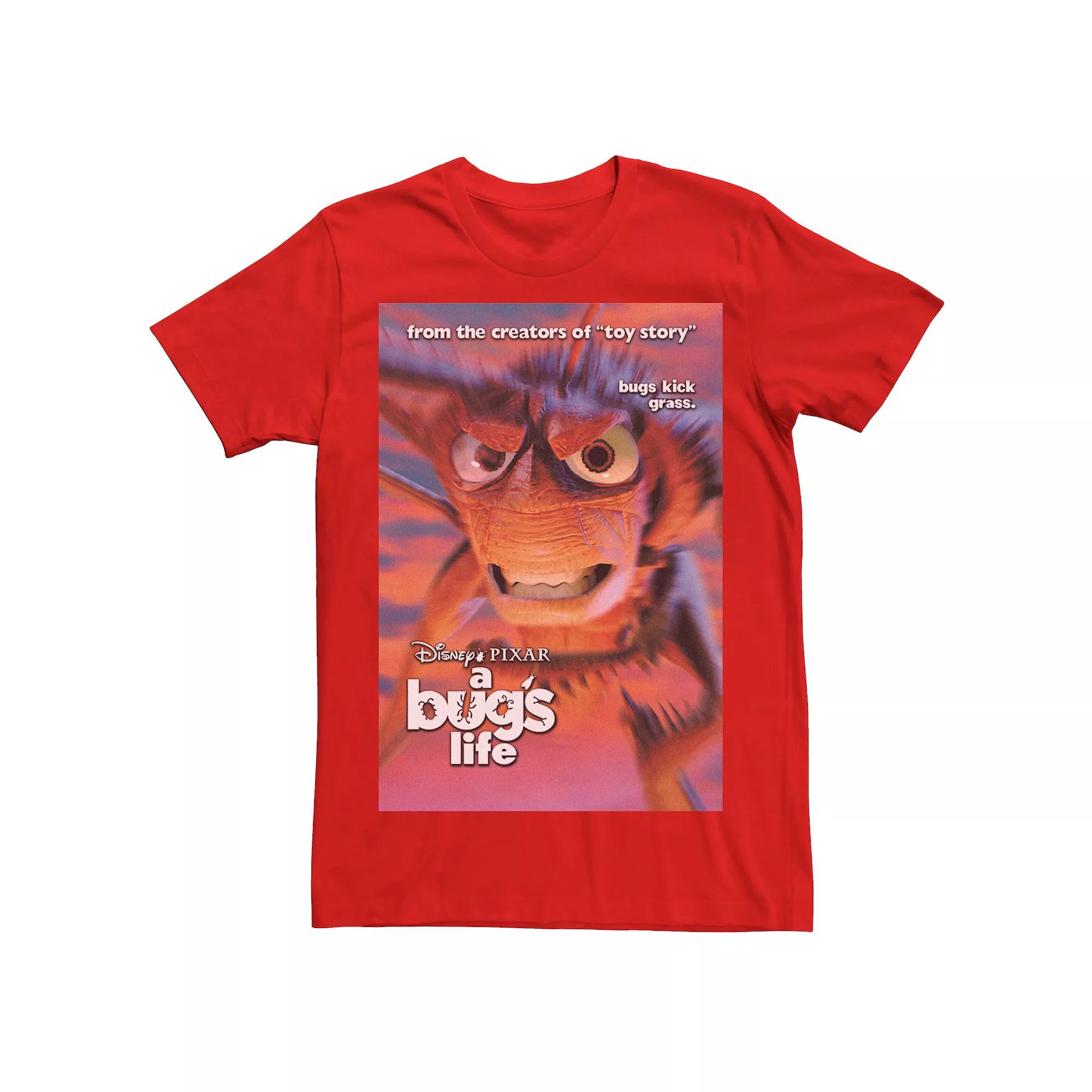 Disney / Pixar's A Bug's Life Hopper Men's Bugs Kick Grass Poster Tee,  Product Image