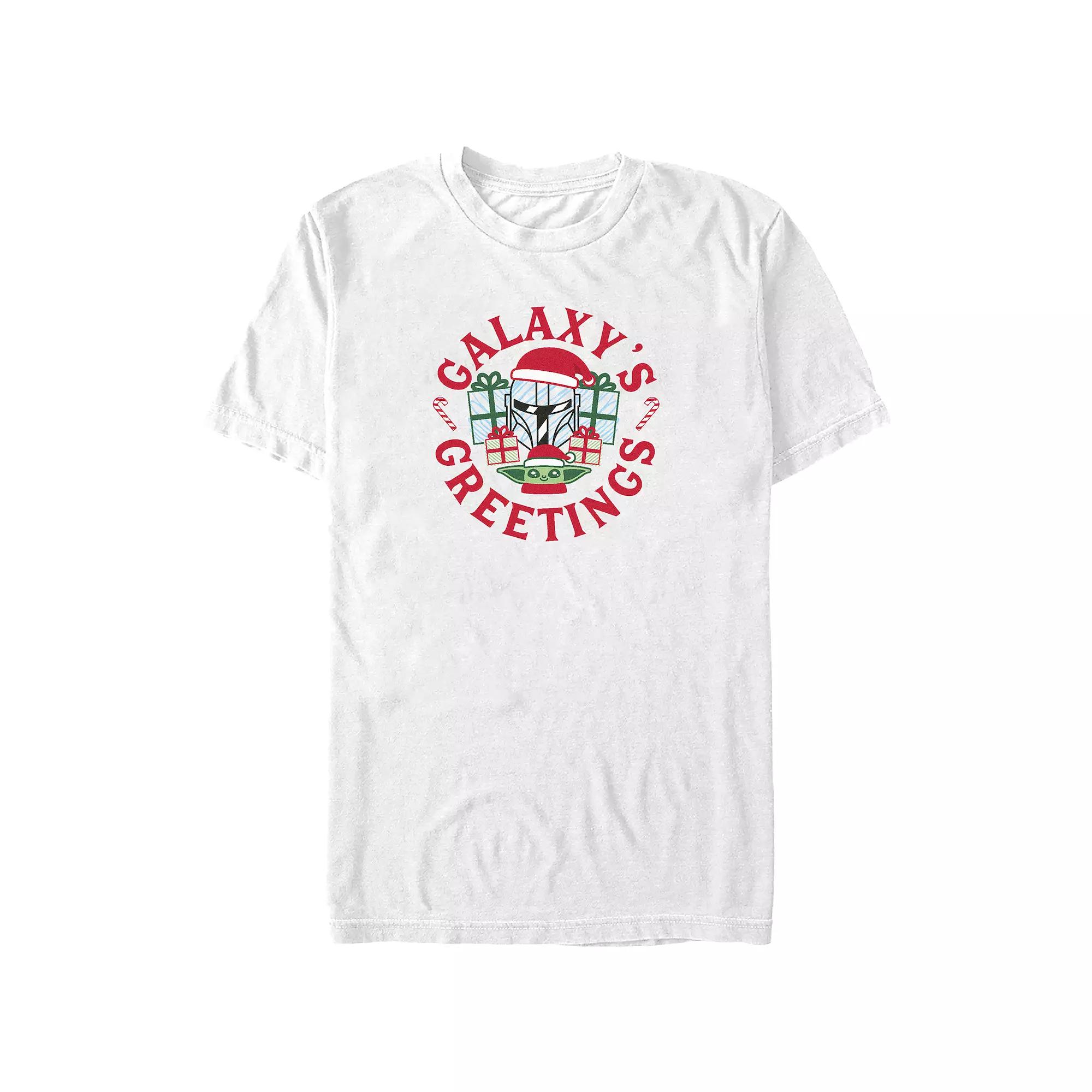 Big & Tall Star Wars The Mandalorian Galaxy's Greetings Graphic Tee, Men's,  Product Image