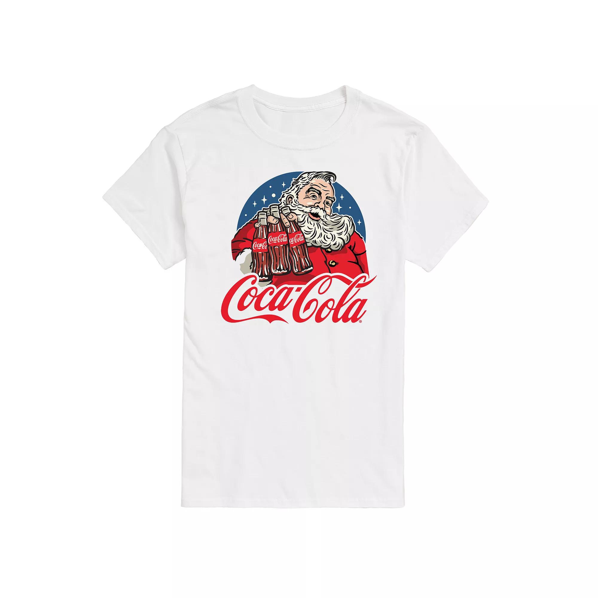 Big & Tall Coca-Cola Vintage Santa & Coke Bottles Graphic Tee, Men's,  Product Image