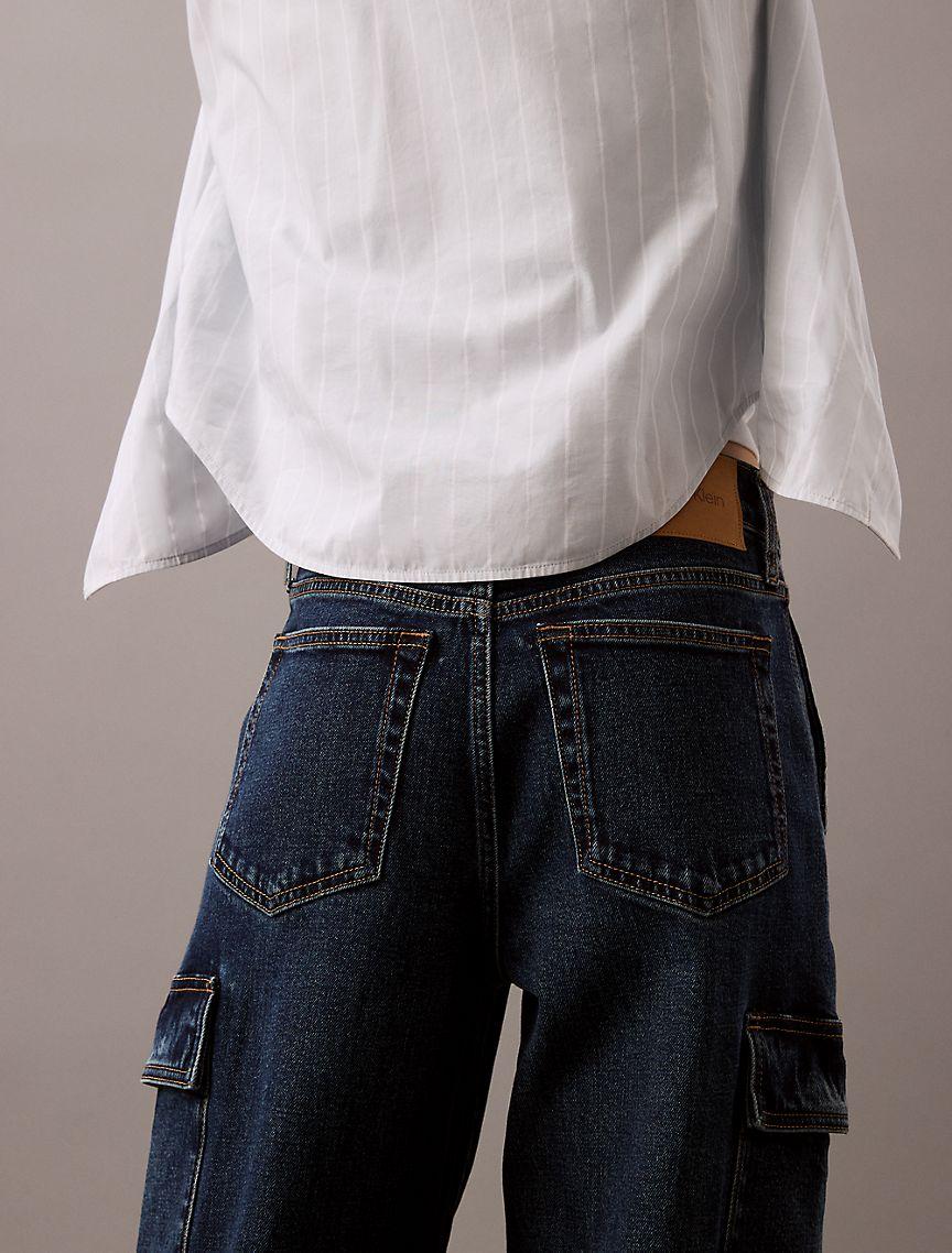 Cargo Wide Leg Fit Jeans Product Image