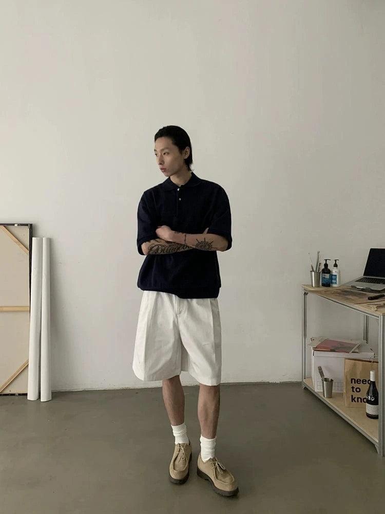 RT No. 18831 DOUBLE PLEATED CASUAL SHORTS Product Image