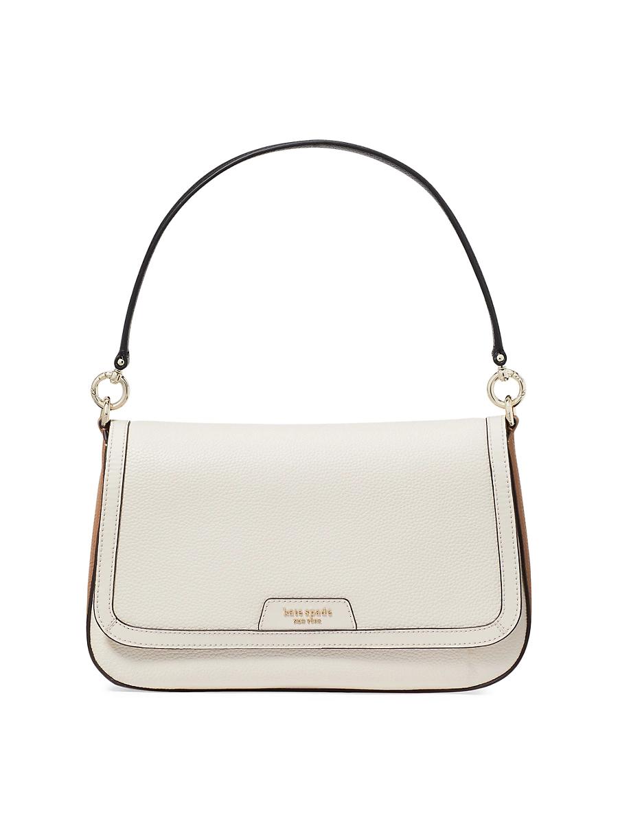 kate spade new york Hudson Color Blocked Pebbled Leather Flap Shoulder Bag Product Image
