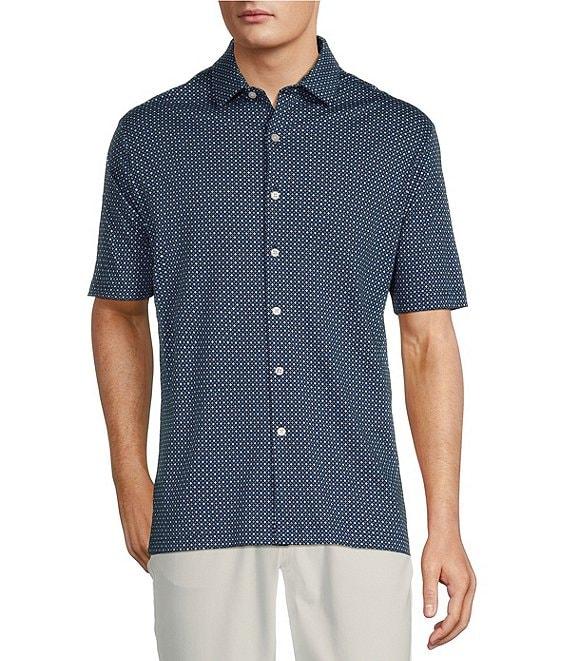 Hart Schaffner Marx The Mr. Classic Collection HartSoft Short Sleeve Micro Floral Print Shirt Product Image