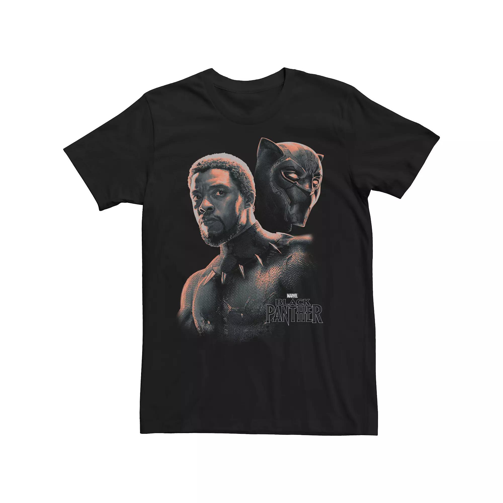 Big & Tall Marvel Black Panther T'Challa Unmasked Portrait Tee, Men's,  Product Image