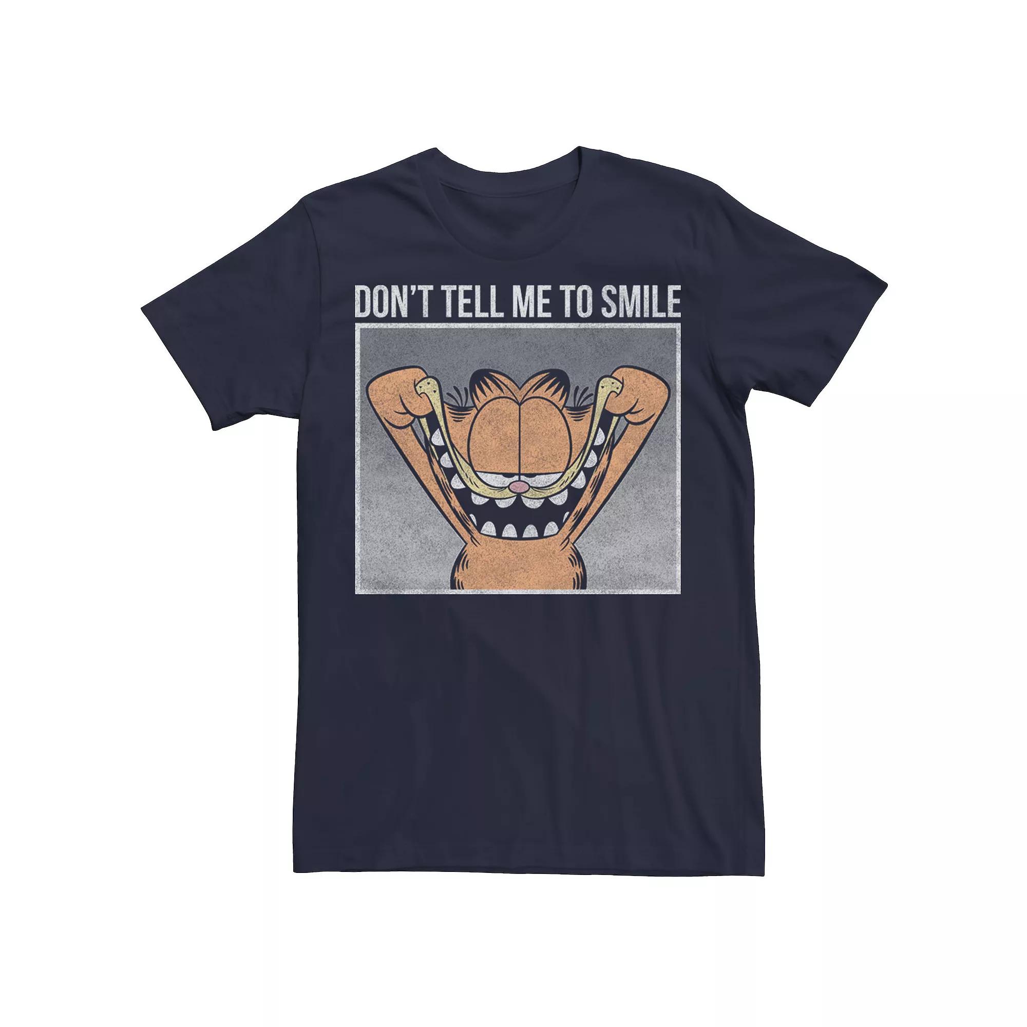 Men's Garfield Smile Text Memes Tee,  Product Image