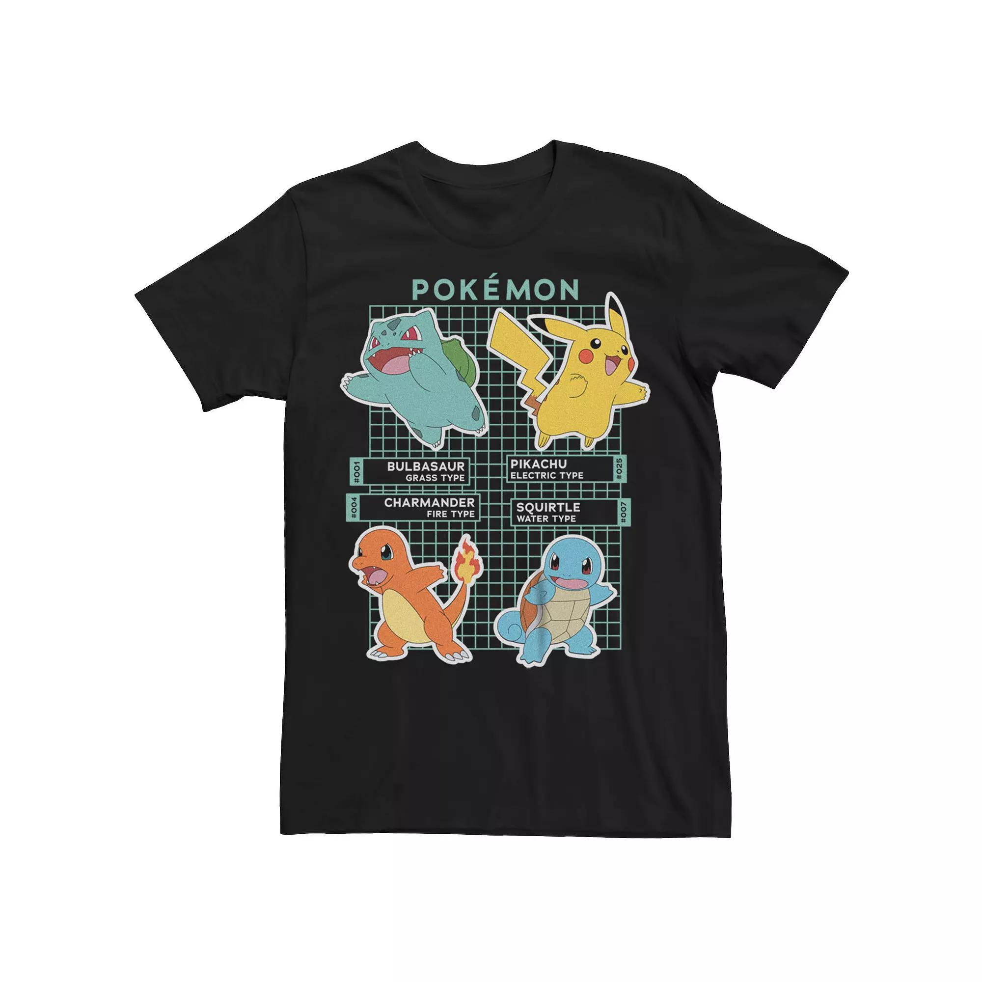 Men's Pokemon Starters Grid Tee,  Product Image