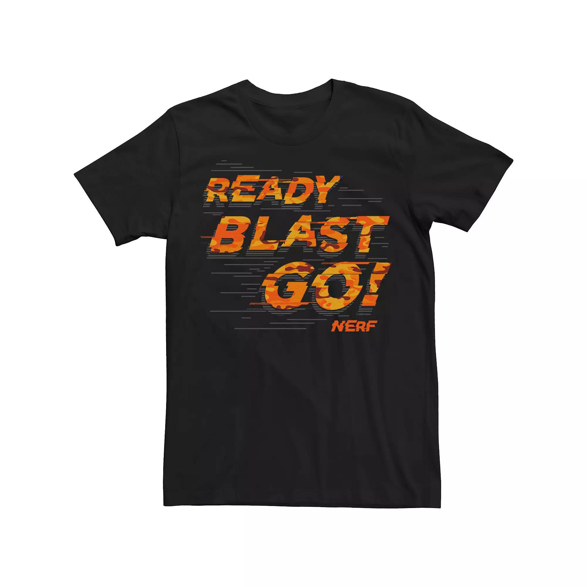 Men's Nerf Ready Blast Go Text Tee,  Product Image