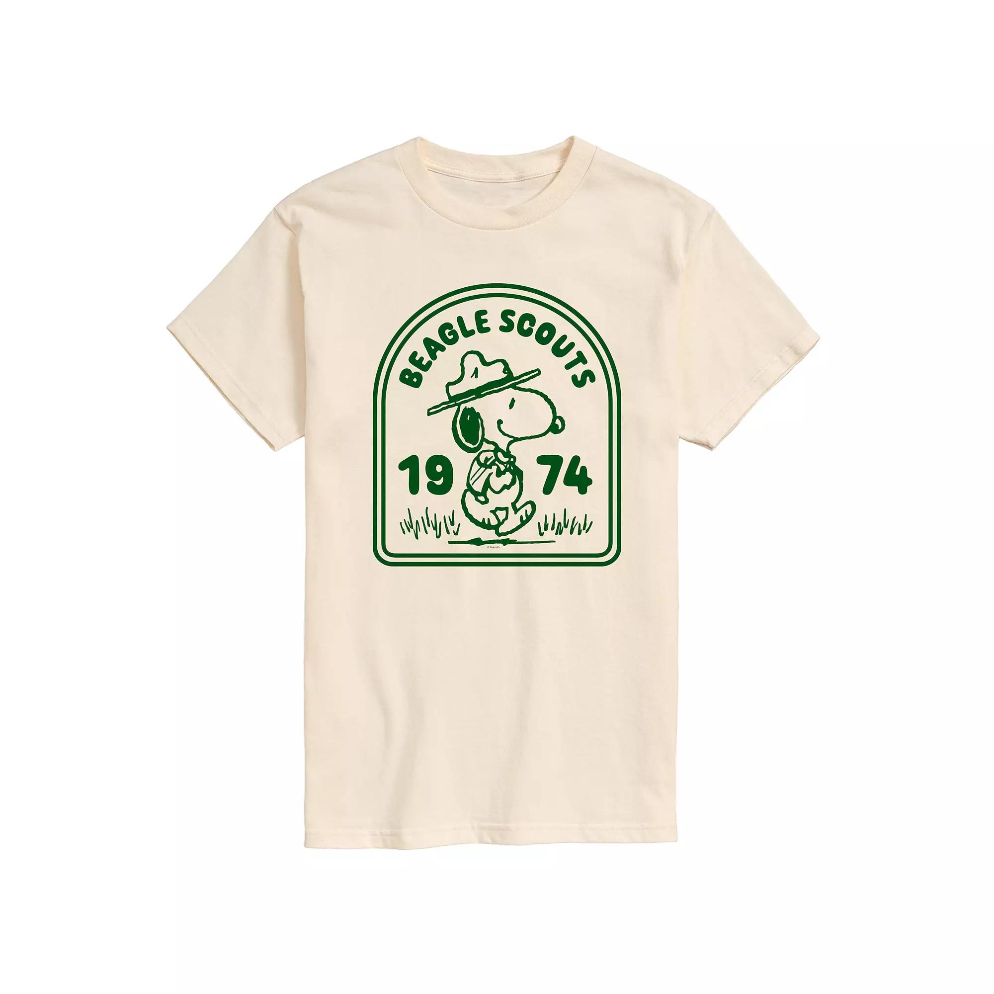 Men's Peanuts Beagle Scouts Badge Graphic Tee,  Product Image