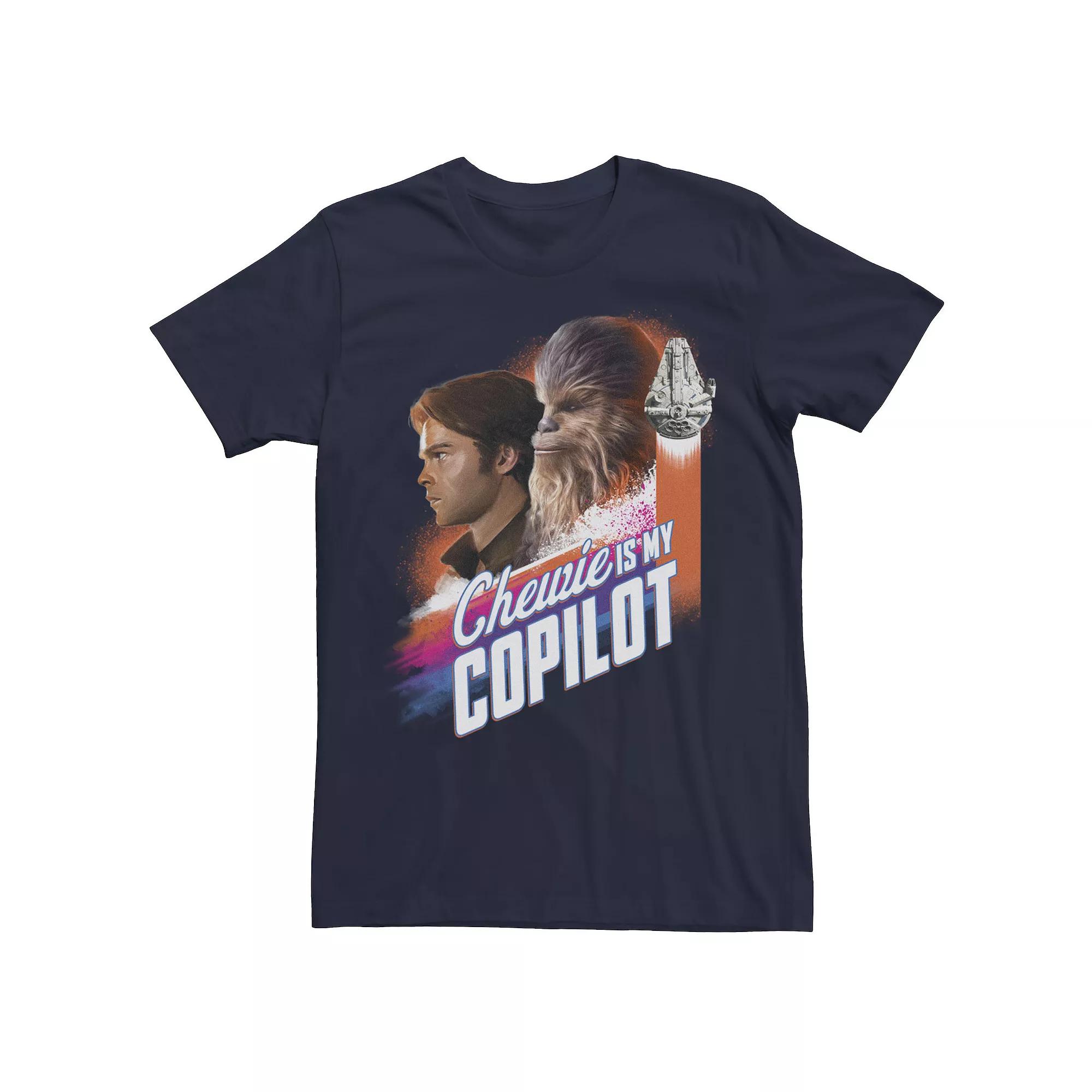 Men's Star Wars Han Solo Movie Copilot Color Pop Tee, Size: 3XL, Blue Product Image
