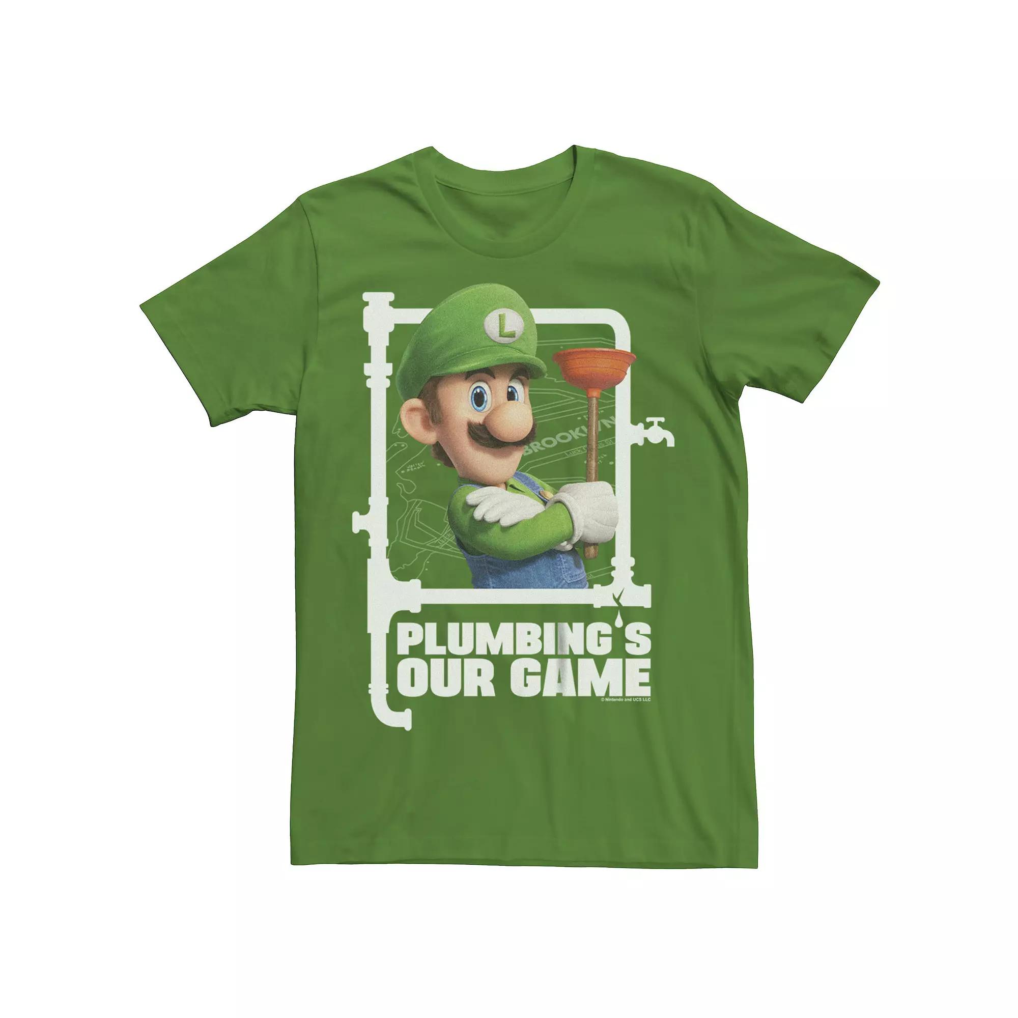 Men's The Super Mario Bros. Movie Plumber Luigi Graphic Tee,  Product Image