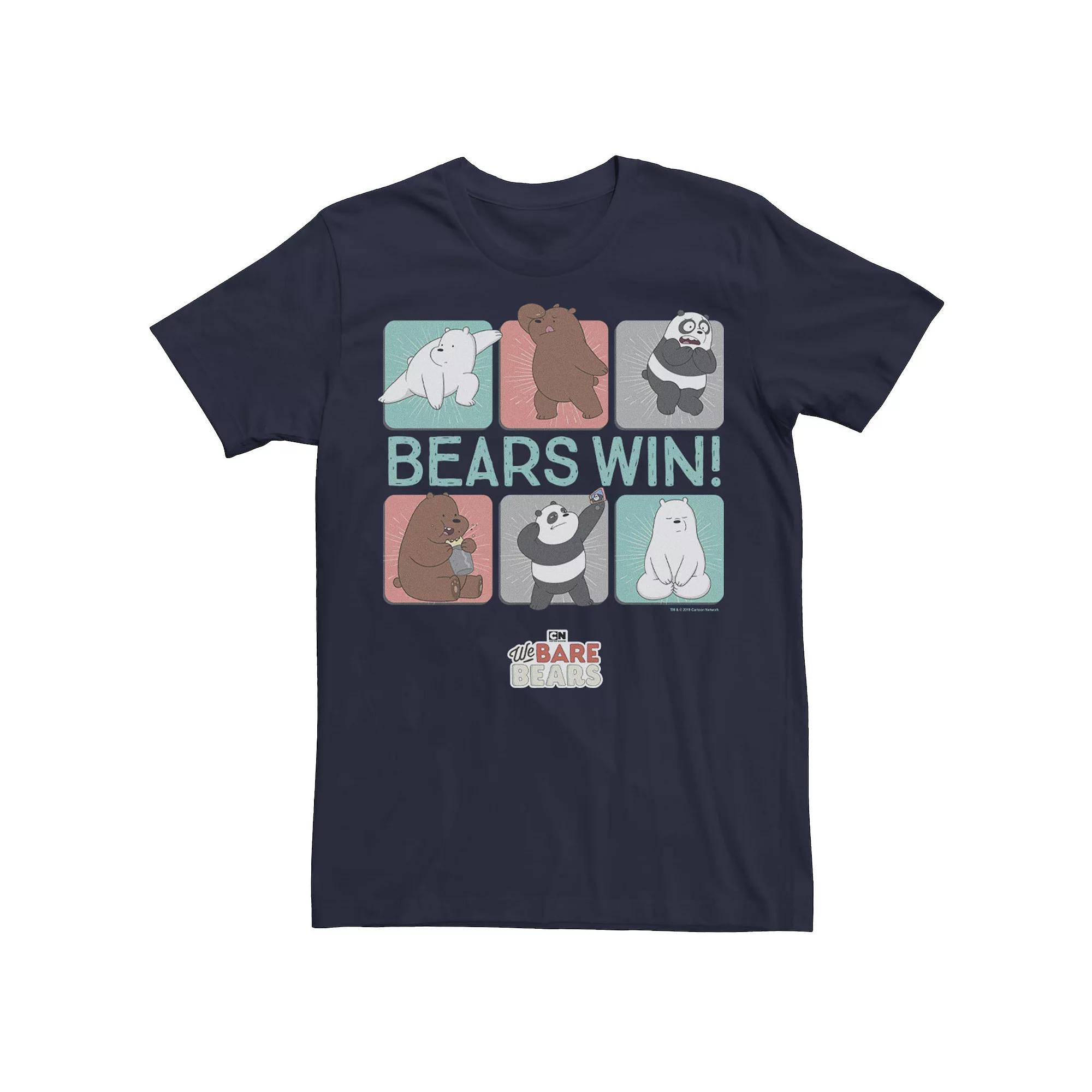 Men's Cartoon Network The Bare Bears Win Tee,  Product Image