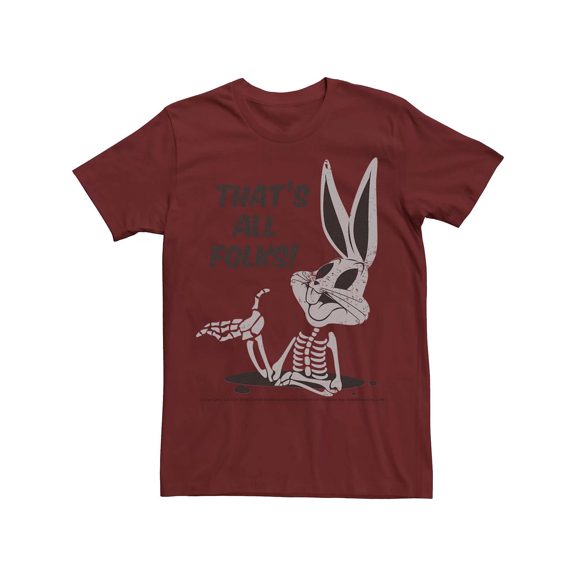 Men's Looney Tunes Bugs Bunny That's All Folks Tee,  Product Image