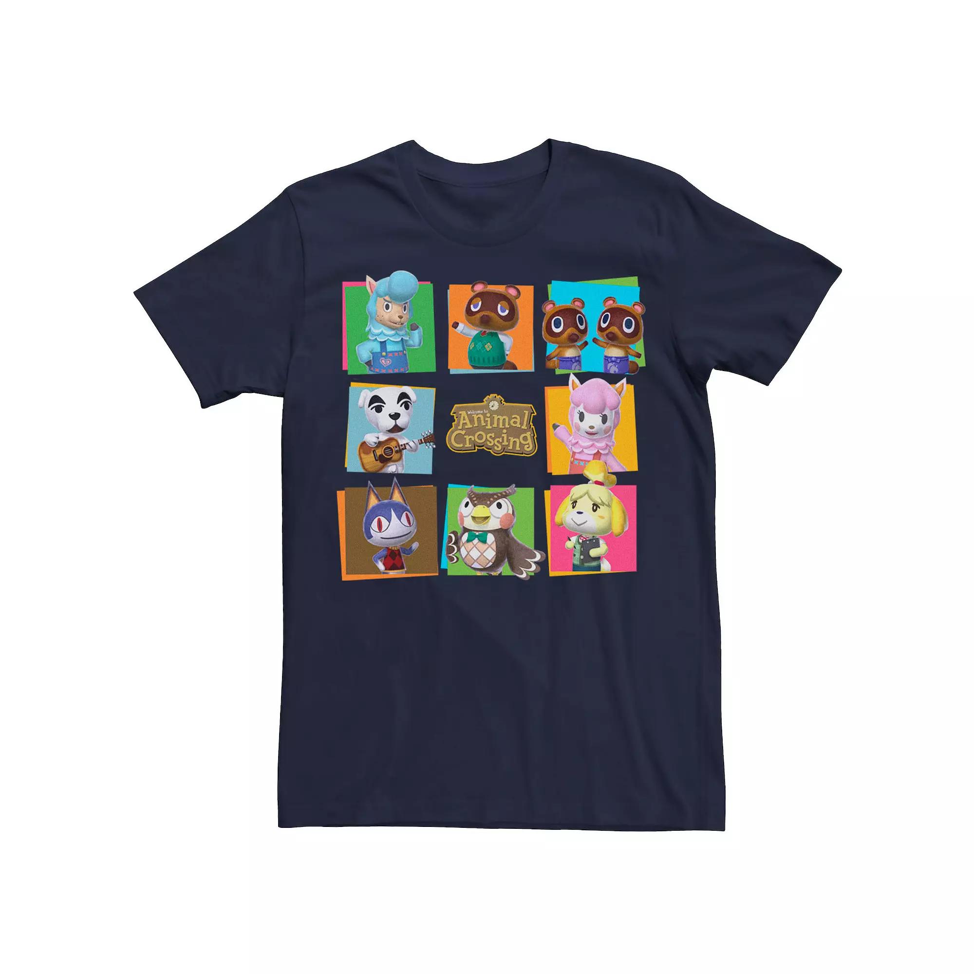 Men's Animal Crossing Group Shot Panels Tee,  Product Image