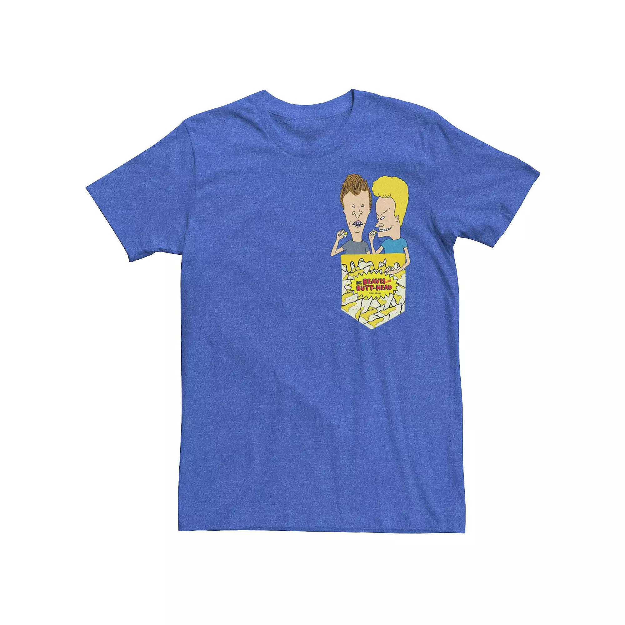 Men's Beavis And Butthead Nacho Pocket Short Sleeve Tee,  Product Image