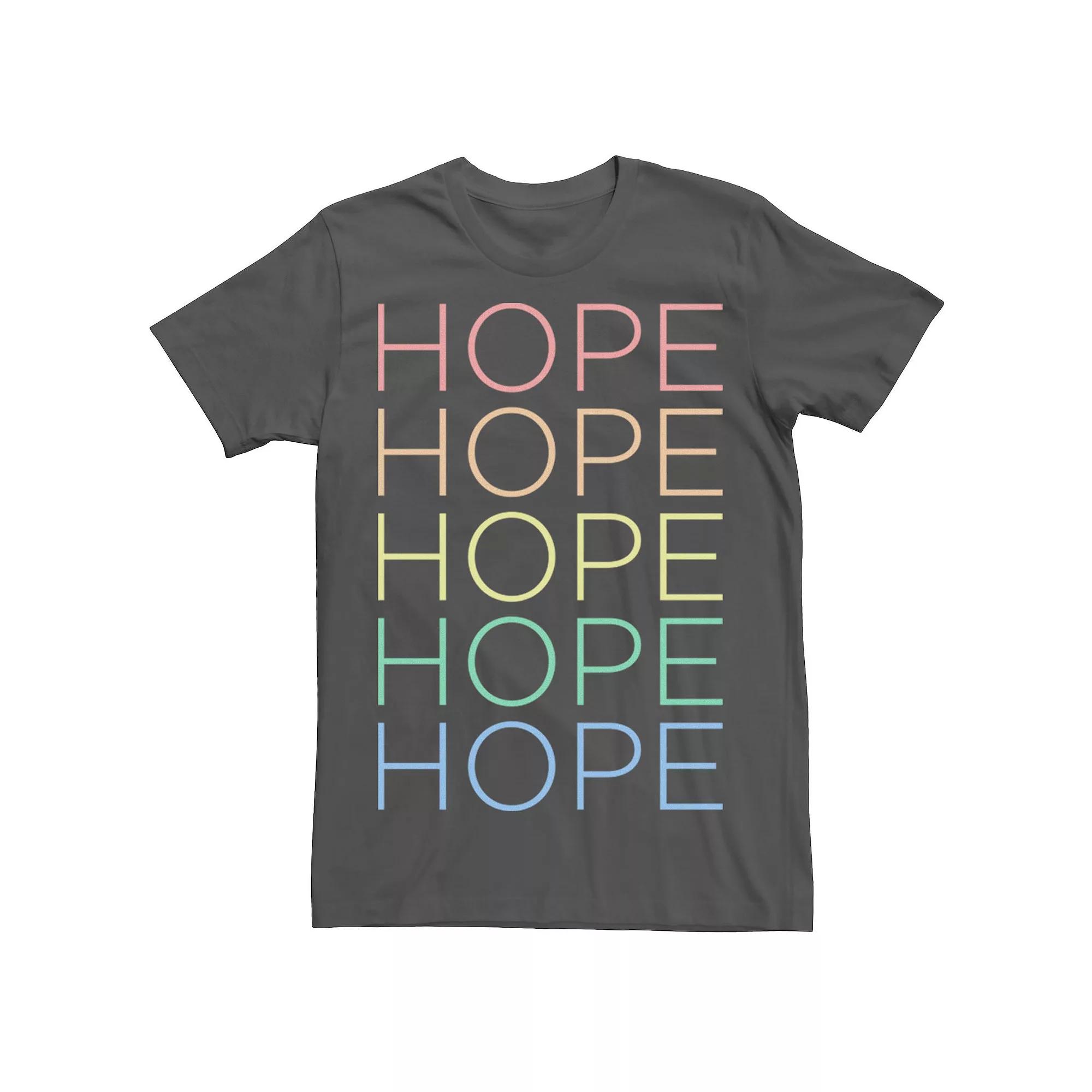 Men's Fifth Sun Hope Text Stack Tee, Size: Small, Grey Product Image