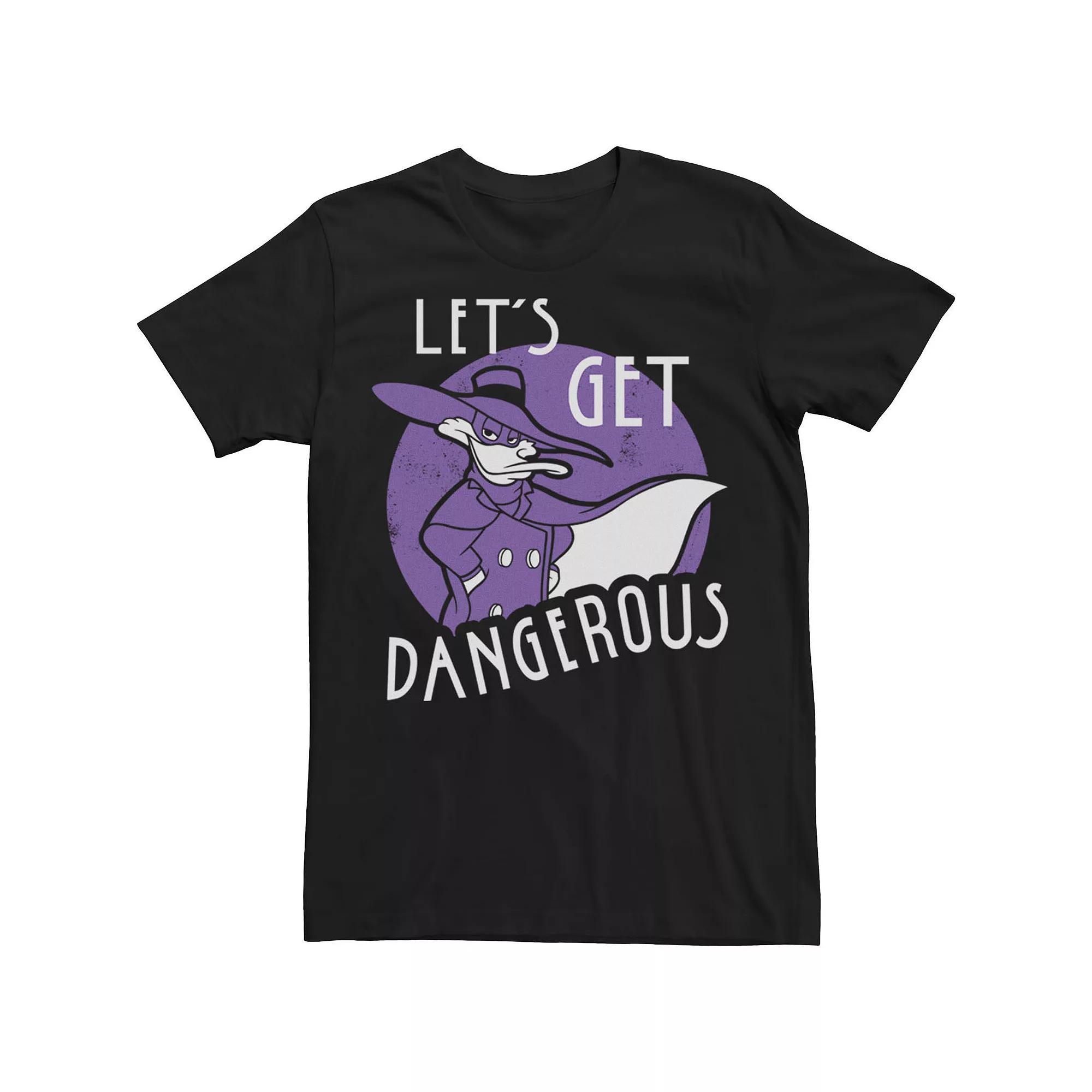 Disney's Darkwing Duck Men's Let's Get Dangerous Tee, Size: Medium, Black Product Image