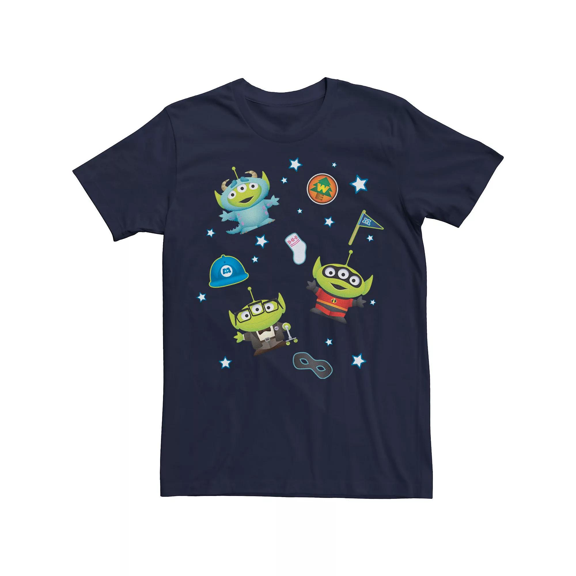 Disney / Pixar's Monsters, Inc., Up, The Incredibles Men's Mashup Tee,  Product Image
