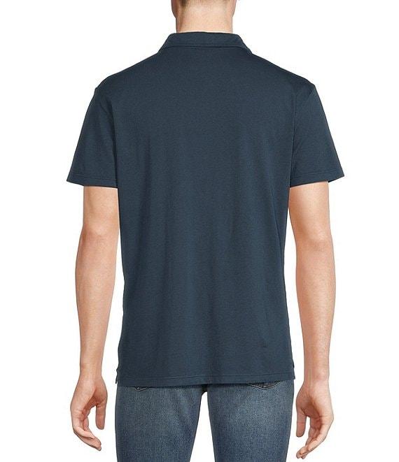 Cremieux Premium Denim Solid Charaix Coat Front Knit Shirt Product Image