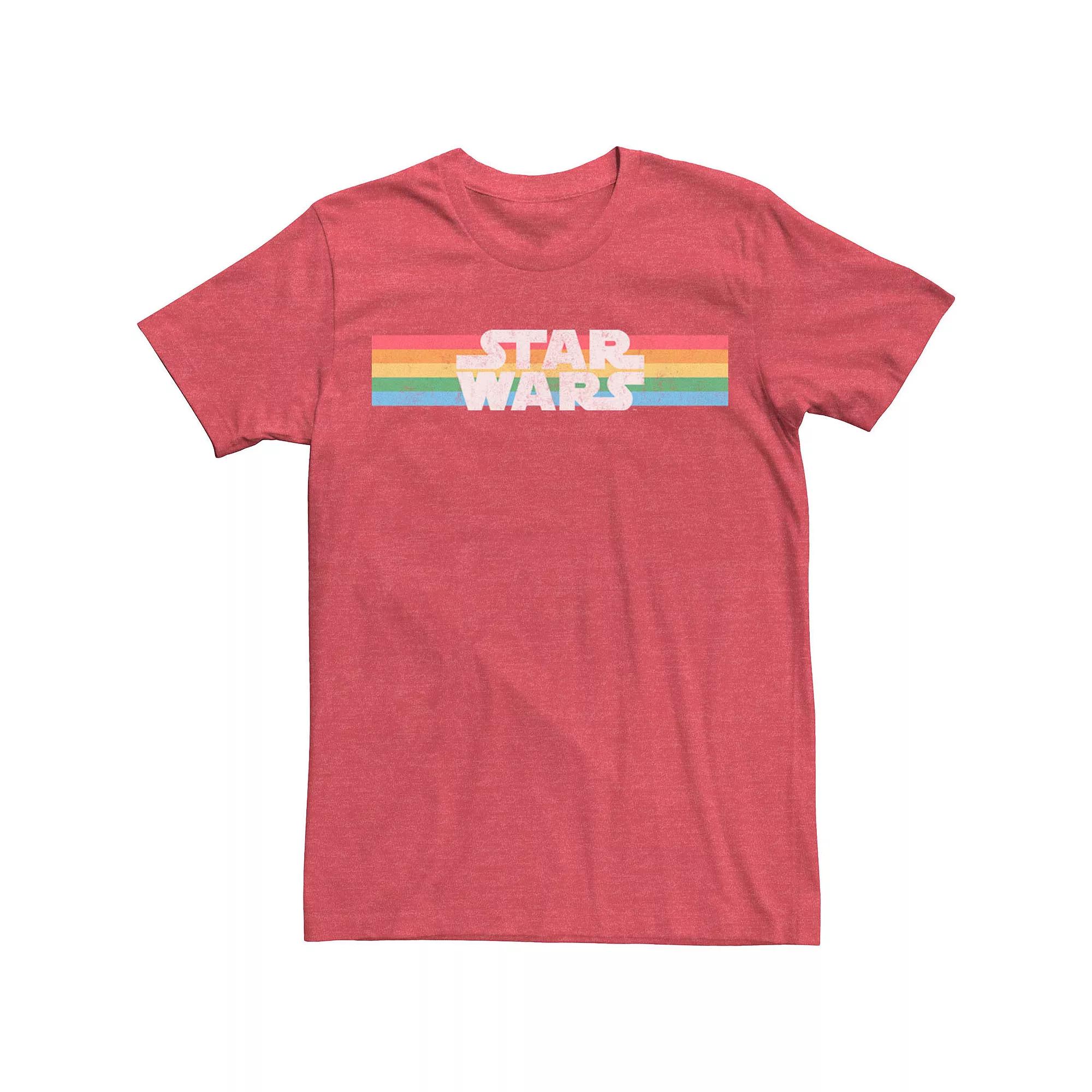 Men's Star Wars Rainbow Logo Tee,  Product Image