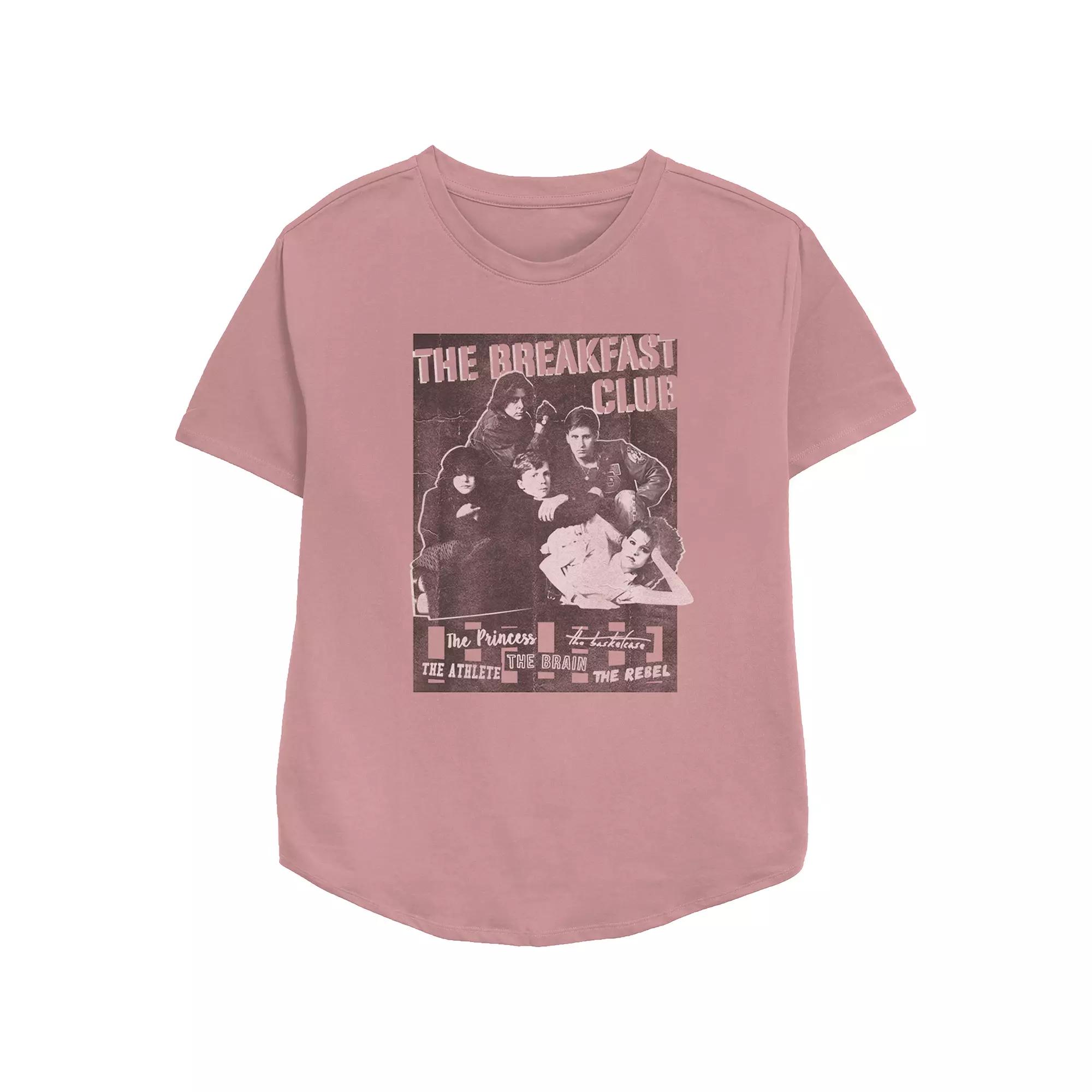 Women's The Breakfast Club Retro Poster Relaxed Fit Graphic Tee, Girl's,  Product Image