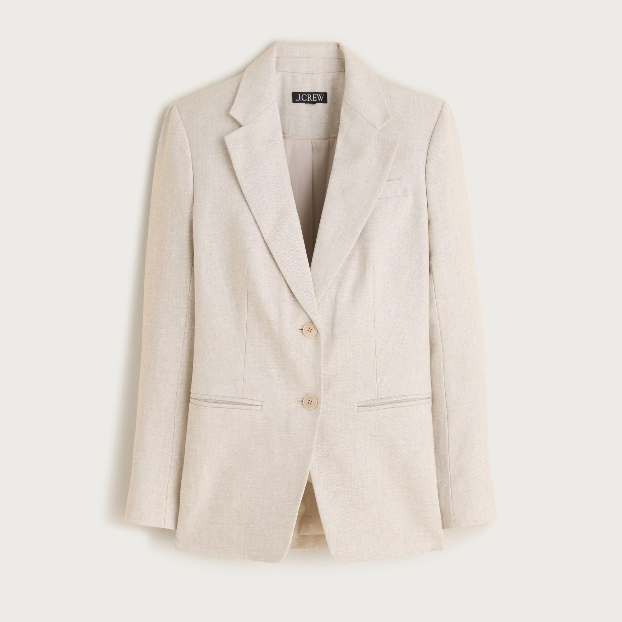 Margeaux blazer in stretch linen blend Product Image