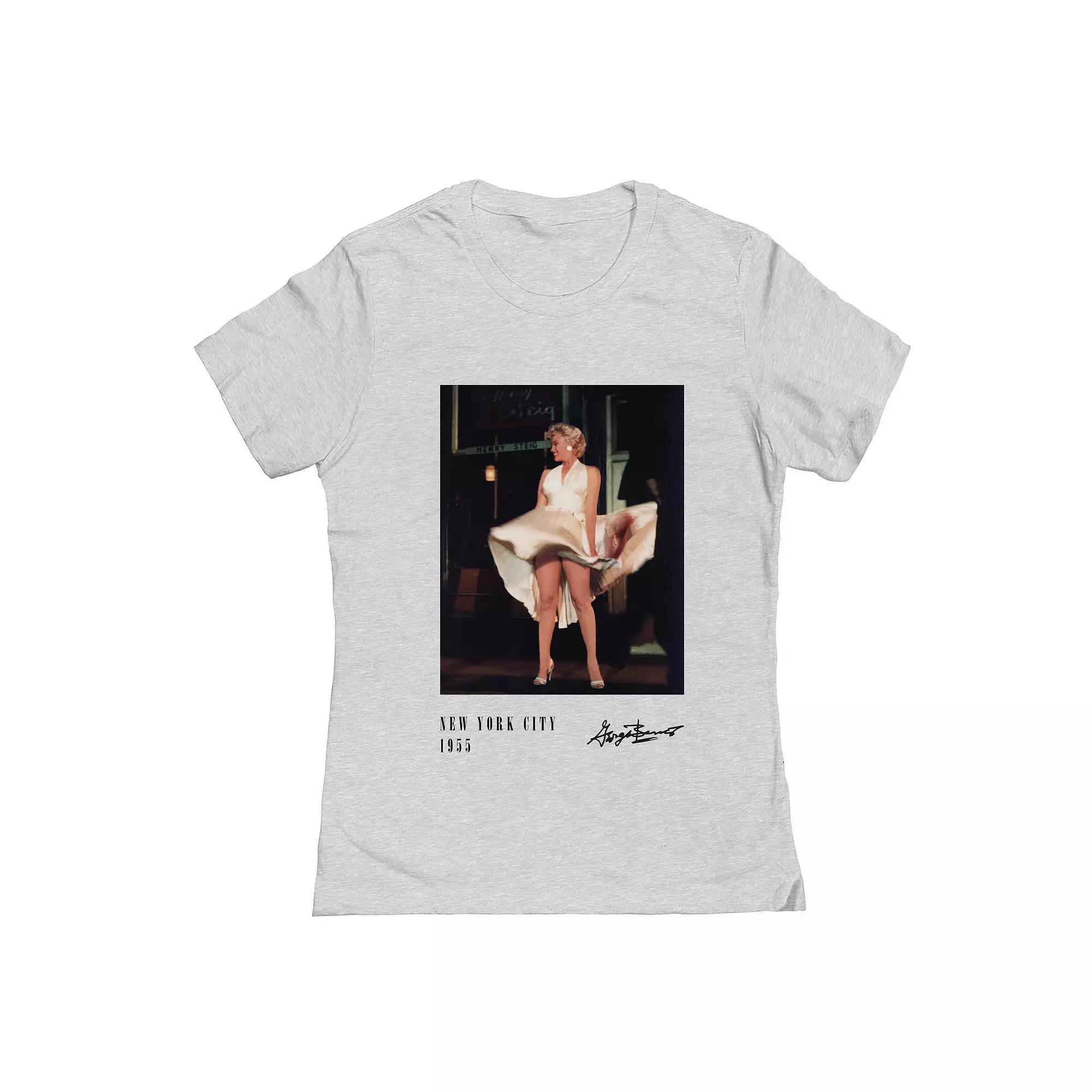 Junior's Grayson Threads The Label Marilyn Monroe New York City Graphic Tee, Women's, Size: XL, Grey Gray Product Image