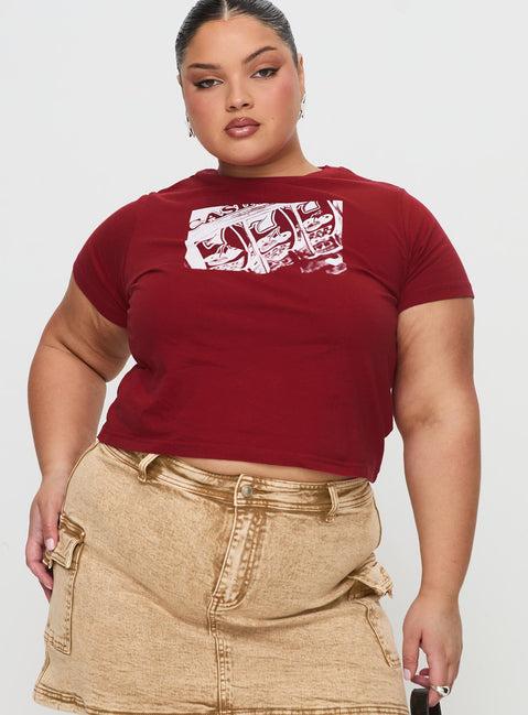 You Do You Tee Red Curve Product Image