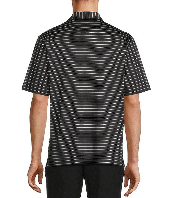 Roundtree & Yorke Performance Short Sleeve Wide Stripe Polo Shirt Product Image