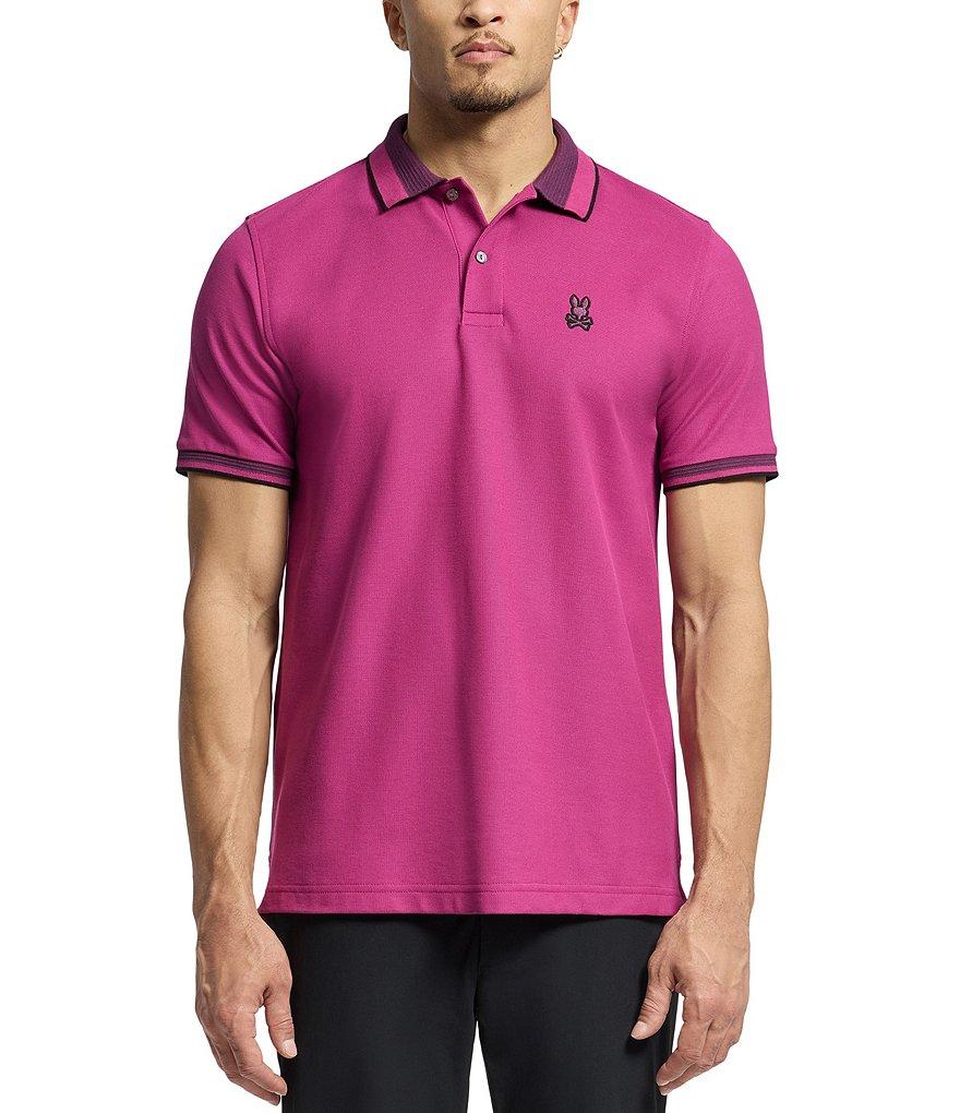 Psycho Bunny Park City Pique Short Sleeve Polo Shirt Product Image