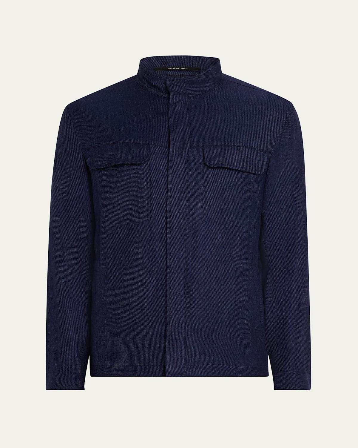 Mens Cashmere-Blend Blouson Jacket Product Image