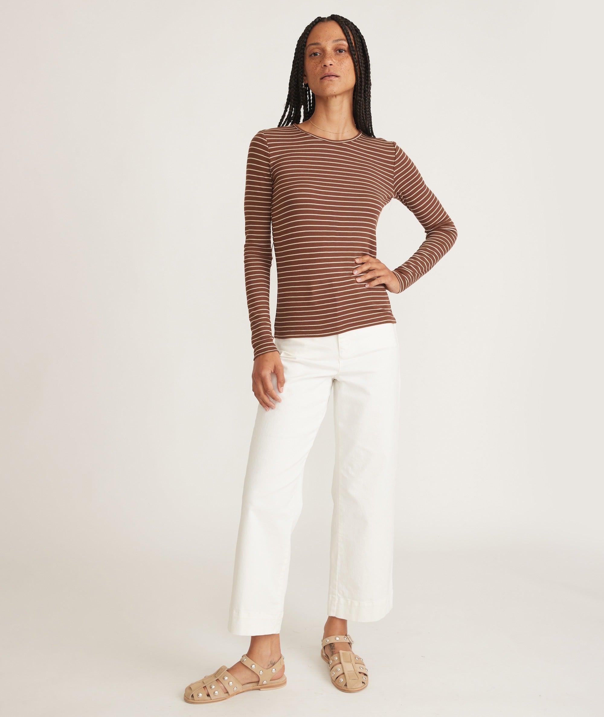 Lexi Rib Long Sleeve Crew Tee Product Image