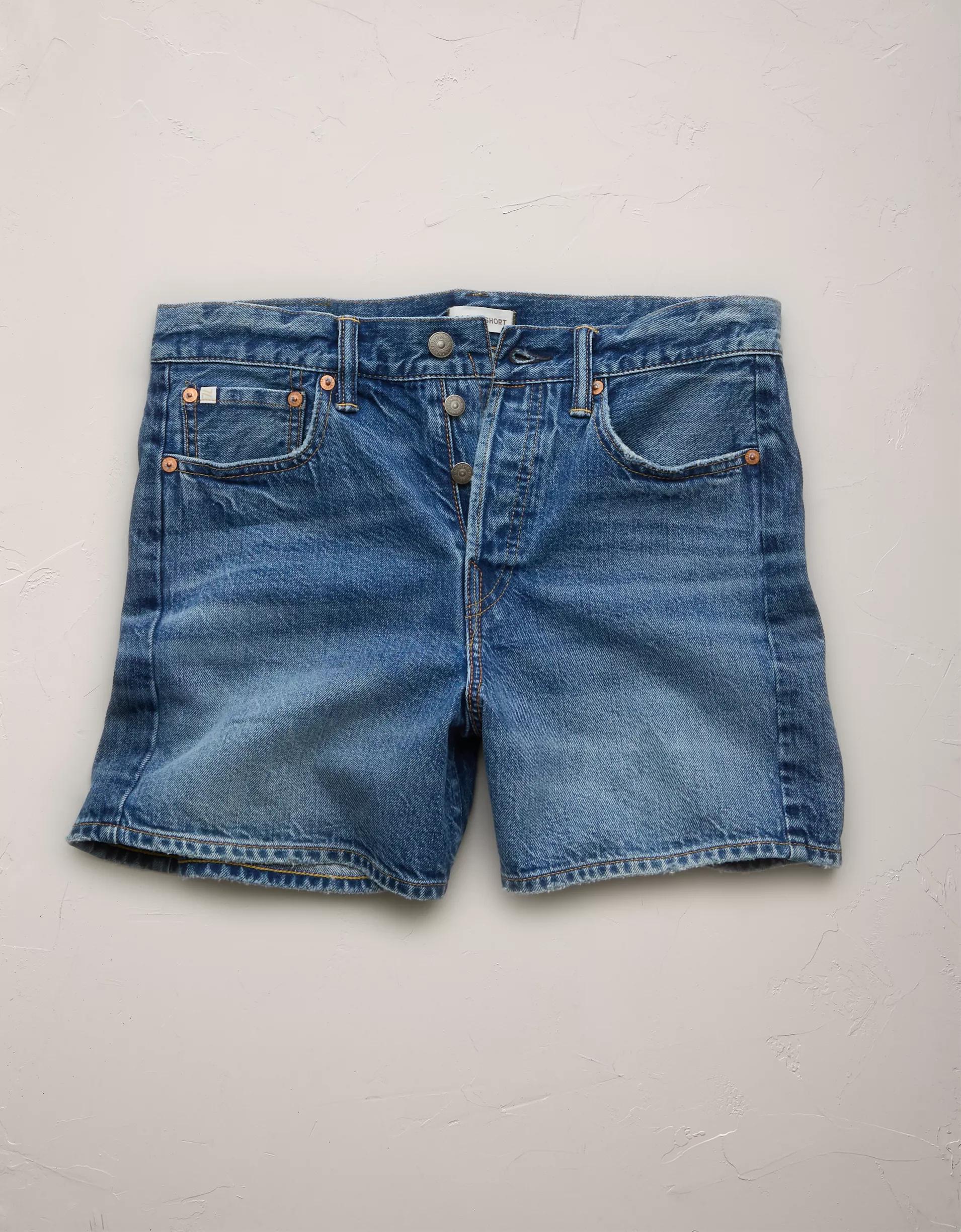 AE77 Premium Baggy Denim Short Product Image